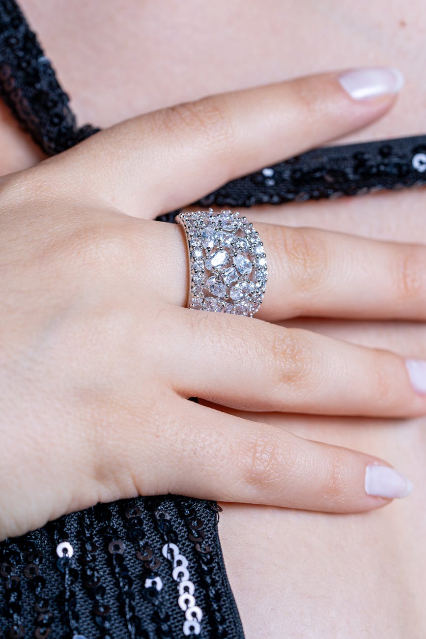 Gold Foil Almond Nails