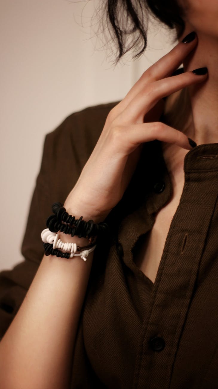 Matte Black Almond Nails